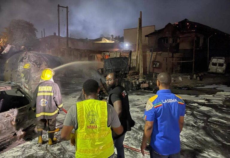 Two Bodies Recovered, 4 Buildings, 15 Vehicles Burnt In Lagos Tanker Explosion