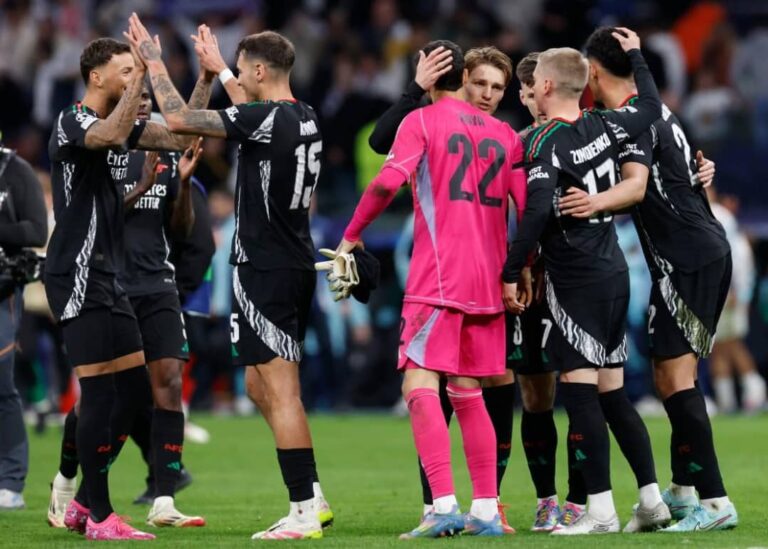 UCL: Arsenal Crush Madrid To Book Spot In Semi-final