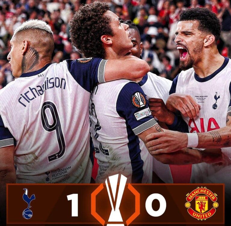 Tottenham Edge Manchester United 1-0 To Win Europa League