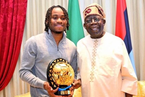 Ademola Lookman Visits President Tinubu In Lagos