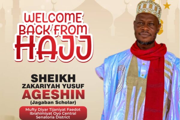 Sheikh Ageshin Becomes Tijaniyat’s Mufty Diyar Of Oyo Central Senatorial District