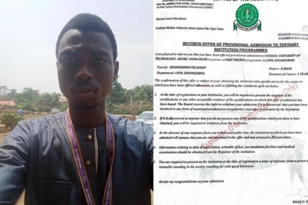 FLASH: JAMB Rectifies FUTA Graduateās Status After Fake Admission Claim