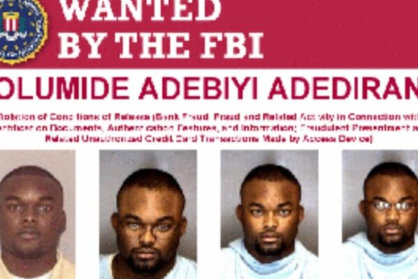 FBI Offers N15 Million Reward For Nigerian Wanted For Bank, Identity Fraud