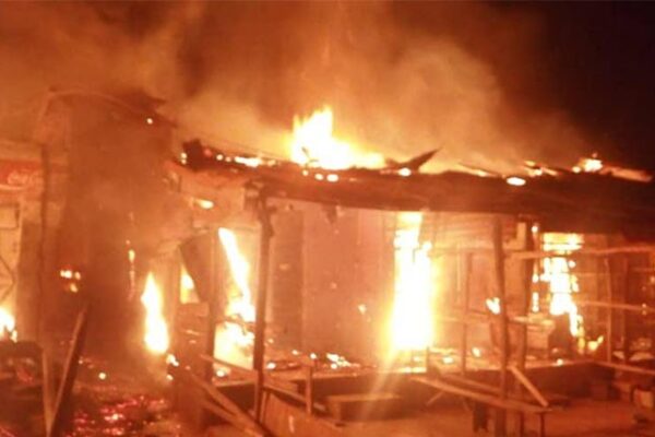 FLASH: Fire Razes Factory In IbadanÂ