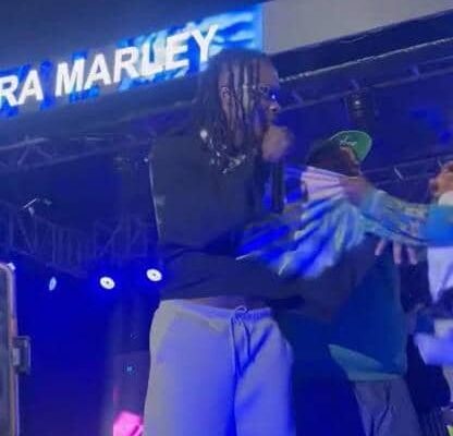 VIDEO: Moment Naira Marley Was Attacked On Stage During Cotonou Concert