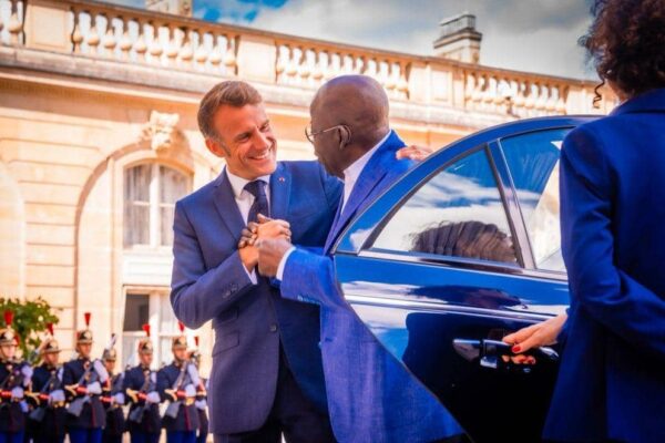 FLASH: Tinubu, Macron Hold Private Lunch Meeting In Paris