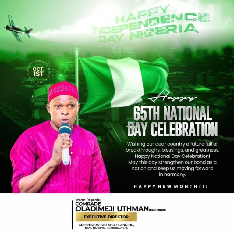 NANS Celebrates Nigeria @65: Renewing The Spirit Of Unity, Progress, And Students Solidarity