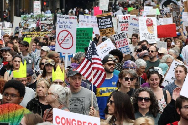 Protesters Out In Force For Anti-Trump ‘No Kings’ Rallies Across US
