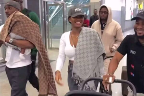 VIDEO: Iyabo Ojo Celebrates As Juma Jux, Priscilla, Baby Rakeem Arrived In Nigeria
