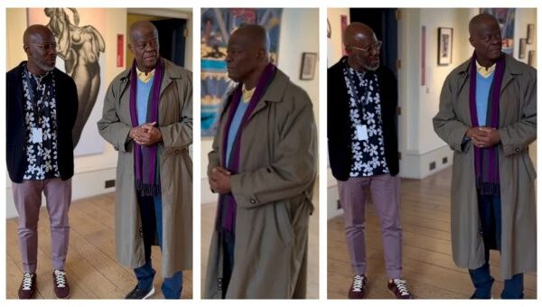 Finance Minister Edun In High Spirit, Visits Gallery Booth In London