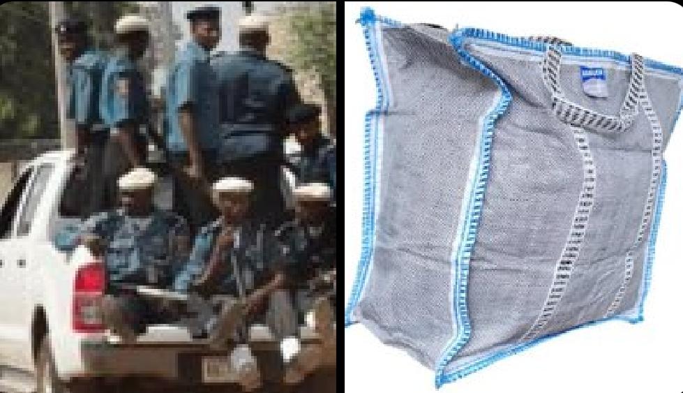E DON HAPPEN: Hisbah Officers Arrest Man Found Hiding Inside ‘Ghana Must-Go’ Bag At Married Woman’s House